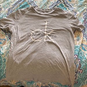 calvin klein jeans grey shirt
